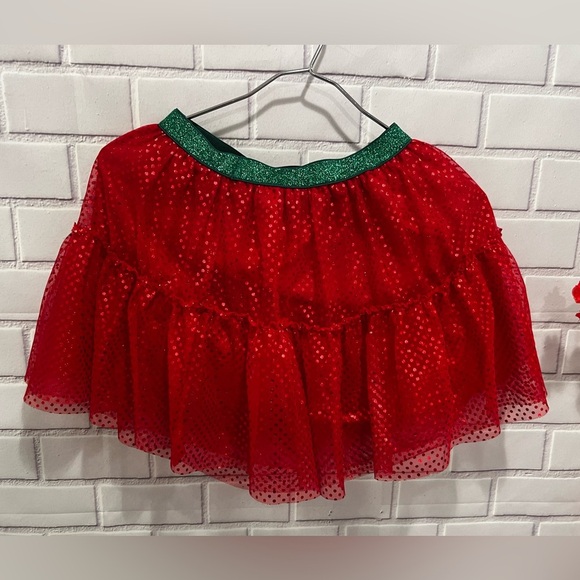 HOLIDAY TIME little girls red skirt /size 6-6X - Picture 1 of 6